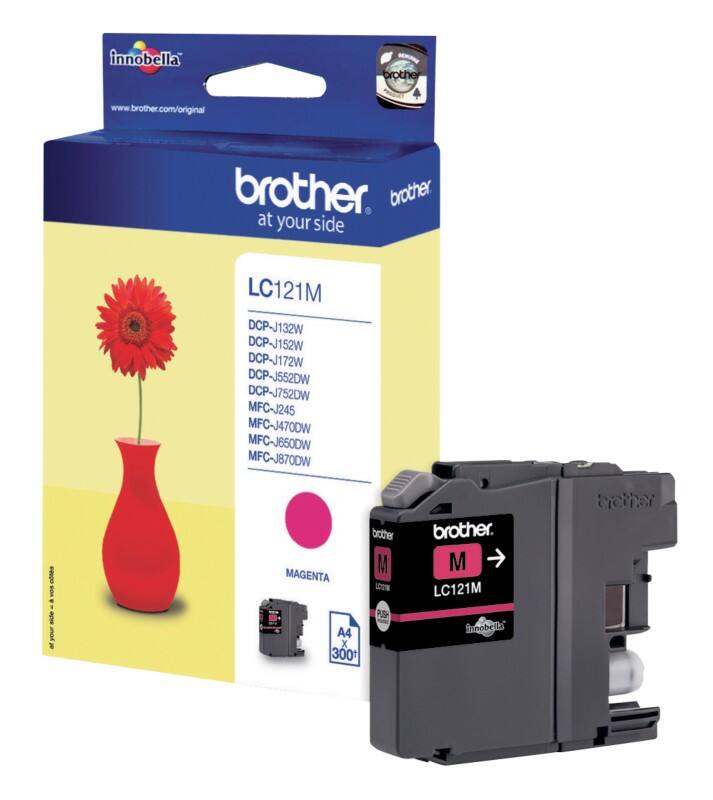 Brother LC121M Original Tintenpatrone Magenta