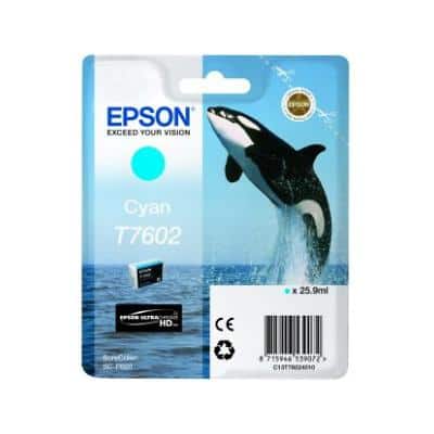 Epson T7602 Original Tintenpatrone C13T76024010 Cyan