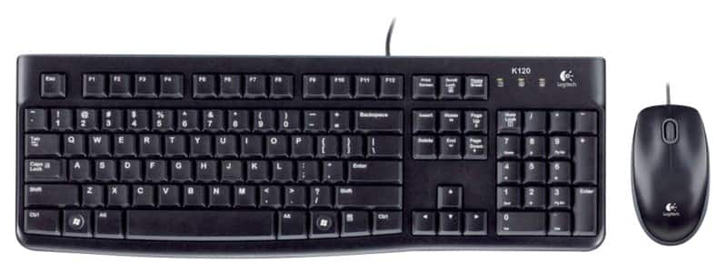 Logitech Tastatur-Maus-Set Verkabelt MK120 QWERTZ DE