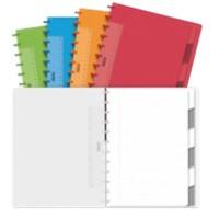 ADOC Colourlines A4 Ringgebundenes Notizbuch mit sortiertem PP Cover, liniert 72 Blatt