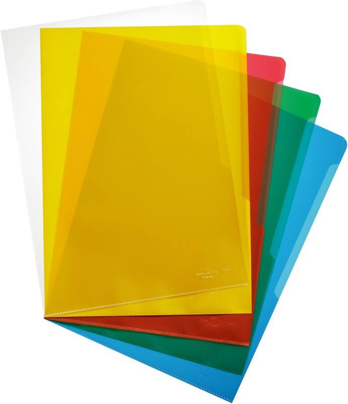 DURABLE Klarsichthülle DIN A4 Farbig sortiert PP (Polypropylen) Langlebig & reißfest 100 Stück