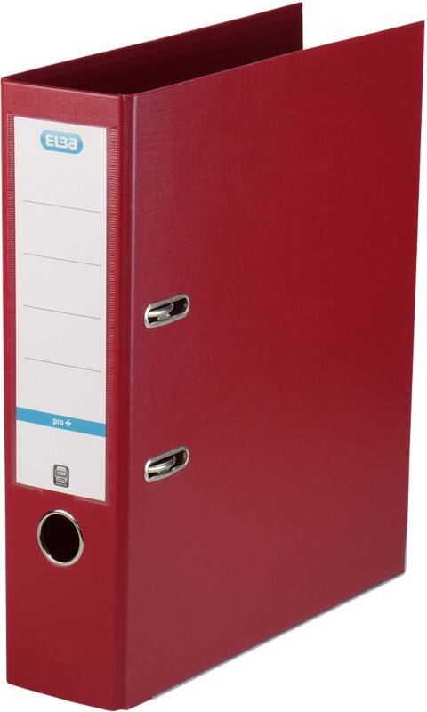 ELBA Smart Pro+ Ordner Breit DIN A4 80 mm Bordeaux 2 Ringe Kunststoff