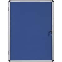 Bi-Office Enclore Indoor Abschließbarer Schaukasten Nicht magnetisch 9 x A4 72 (B) x 98,1 (H) cm Blau