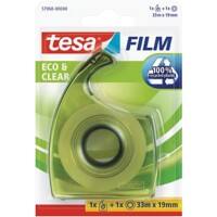 TESA Klebebandabroller Eco and Clear Transparent 19 mm (B) x 33 m (L) PP (Polypropylen), PS (Polystyrol) 57968-00000-01