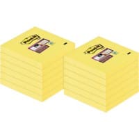 Post-it Super Sticky Notes Haftnotizen 76 x 76 mm gelb 90 Blatt Vorteilspack 12 Blöcke + 12 Blöcke GRATIS