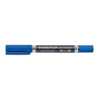 STAEDTLER Lumocolor Duo Permanentmarker Mittel Rundspitze 0,6 - 1,5 mm Blau