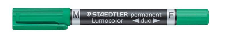 STAEDTLER Lumocolor Duo 348 Permanentmarker  Mittel Rundspitze 0,6 - 1,5 mm Grün Nachfüllbar