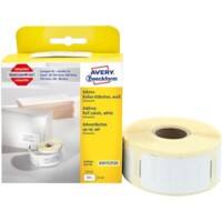 AVERY Zweckform AS0722520 Adressetiketten Selbsthaftend Schwarz auf Weiß 25 (B) x 54 (H) mm 500 Stück