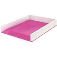 Leitz WOW Briefablage Duo Colour DIN A4 Weiß, Pink 26,7 x 33,6 x 4,9 cm