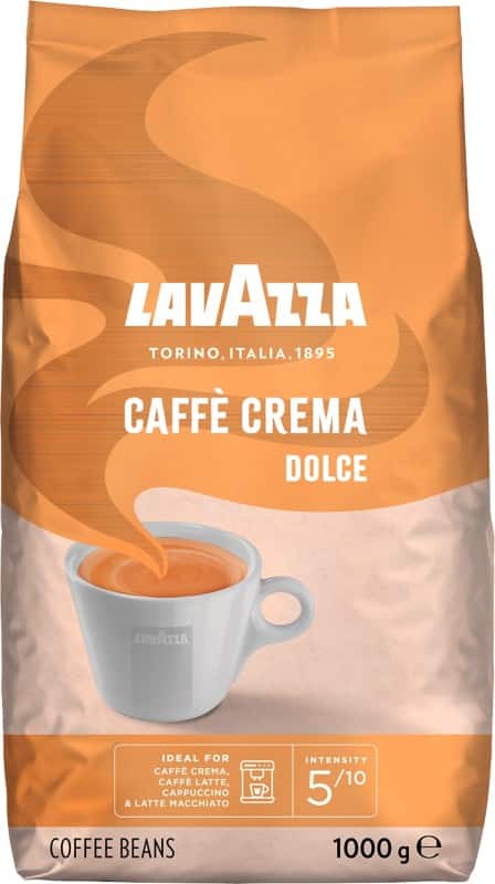 Lavazza Kaffee Crema Dolce Kaffeebohnen Bohnen Leicht 1 kg 