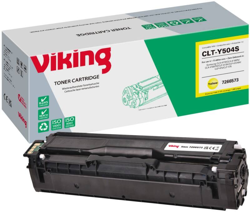 Viking CLT-Y504S Kompatibel Samsung Tonerkartusche Gelb