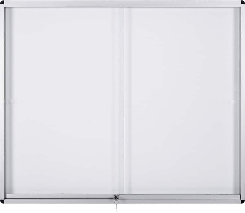 Bi-Office Exhibit Indoor Abschließbarer Schaukasten Magnetisch 8 x A4 96,7 (B) x 70,6 (H) cm Weiß