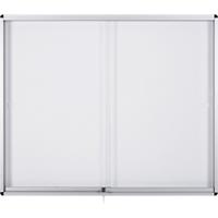Bi-Office Exhibit Indoor Abschließbarer Schaukasten Magnetisch 8 x A4 96,7 (B) x 70,6 (H) cm Weiß