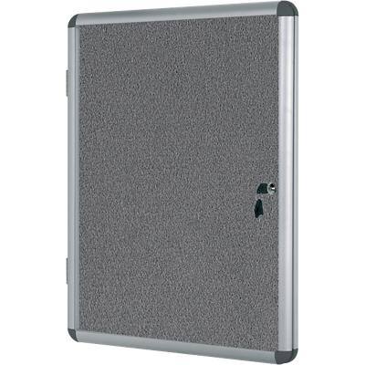 Bi-Office Enclore Indoor Abschließbarer Schaukasten Non-Magnetisch 9 x A4 72 (B) x 98,1 (H) cm Grau