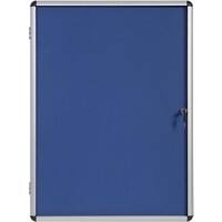 Bi-Office Enclore Indoor Abschließbarer Schaukasten Non-Magnetisch 16 x A4 94 (B) x 128,8 (H) cm Blau