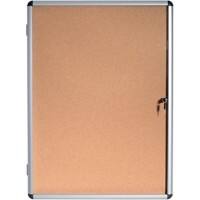 Bi-Office Enclore Indoor Abschließbarer Schaukasten Nicht magnetisch 9 x A4 72 (B) x 98,1 (H) cm Braun