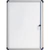 Bi-Office Enclore Indoor Budget Abschließbarer Schaukasten Magnetisch 1 x A4 Lackierter Stahl 28,9 (B) x 37,9 (H) cm Weiß