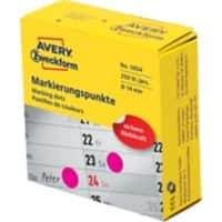 AVERY Zweckform Markierungspunkte 3854 Selbsthaftend Magenta 250 Stück