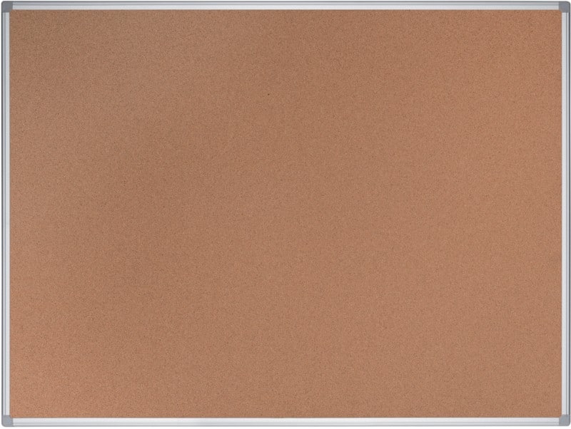 Bi-Office Earth Pinnwand Nicht magnetisch Wandmontage Kork 45 (B) x 1,2 (T) x 60 (H) cm Aluminium Braun