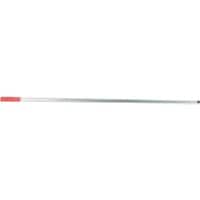 BETRA Wischmoppstiel 3 x 3 cm Silber, Rot