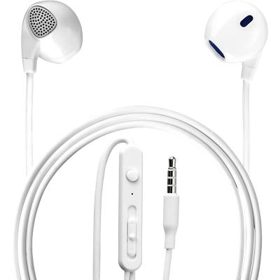 4smarts Kabelgebundenes In-Ear Headset Melody 3,5 mm Anschluss mit Mikrofon Weiß