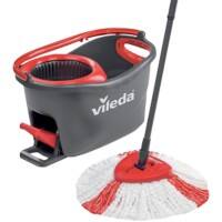 Vileda Mop & Eimer EasyWring & Clean 55-130cm Griff Grau, Rot