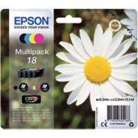 Epson 18 Original Tintenpatrone C13T18064012 Schwarz, Cyan, Magenta, Gelb Multipack 4 Stück