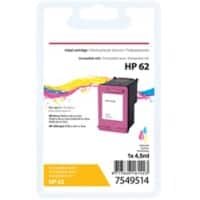 Kompatible Office Depot HP 62 Tintenpatrone C2P06AE 3 Farbig