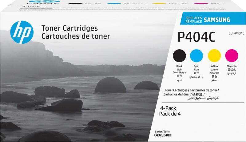 Samsung CLT-P404C Original Tonerkartusche Schwarz & 3 Farbig Schwarz & 3 Farbig 4 Stück