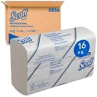 Scott Papierhandtücher Einzelplattsystem 2 lagig 220 Stk weiß Neu 
