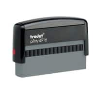 Trodat Personalisierter Textstempel Printy 4916 Schwarz, Grau