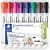 STAEDTLER Whiteboard Marker Lumocolor Sortierte Farben Packung mit 8 Stück