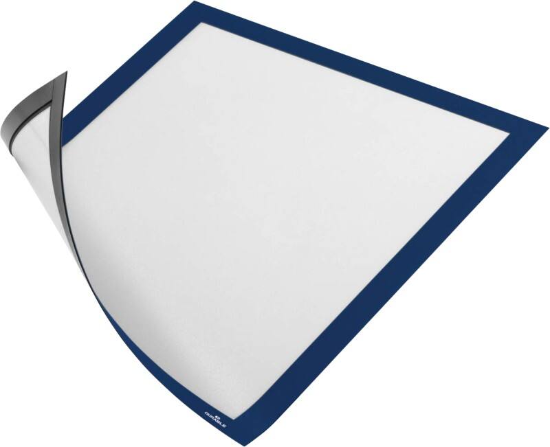 DURABLE DURAFRAME Magnetic DIN A4 Inforahmen Magnetisch Blau Hartfolie 486907 24,5 (B) x 0,5 (T) x 32,5 (H) cm DURAFRAME 5 Stück