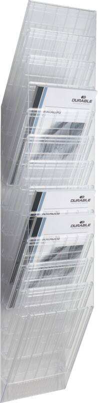 DURABLE Flexiboxx Wandprospekthalter PS (Polystyrol) DIN A4 Transparent