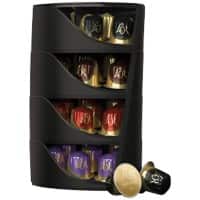 L'OR Kapselspender 4-lagig Kunststoff Schwarz 19,2 x 28 cm