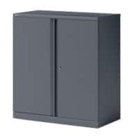 Bisley Flügeltürenschrank 1 Fachboden Essentials Anthrazit 914 x 470 x 1.000 mm