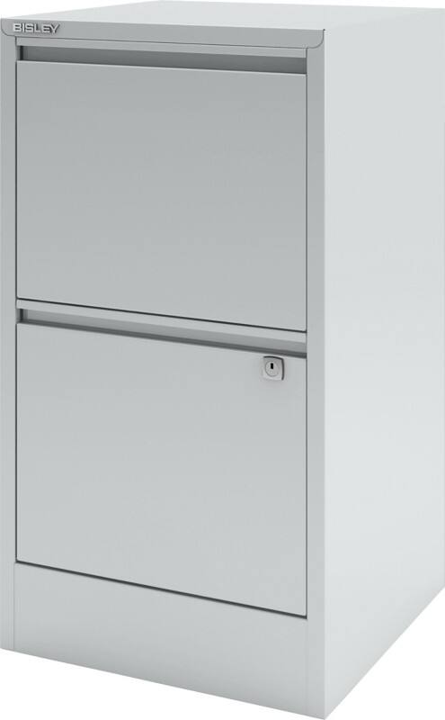 Bisley Home Hängeregistraturschrank Home 2 Schubladen Lichtgrau 413 x 400 x 672 mm