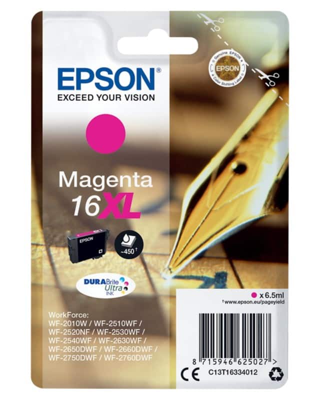 Epson 16XL Original Tintenpatrone C13T16334012 Magenta