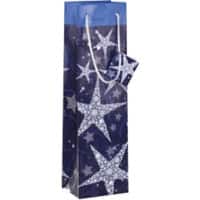 Sigel Geschenktüte Shining Stars Papier Violett 10 x 8 x 35 cm 5 Stück