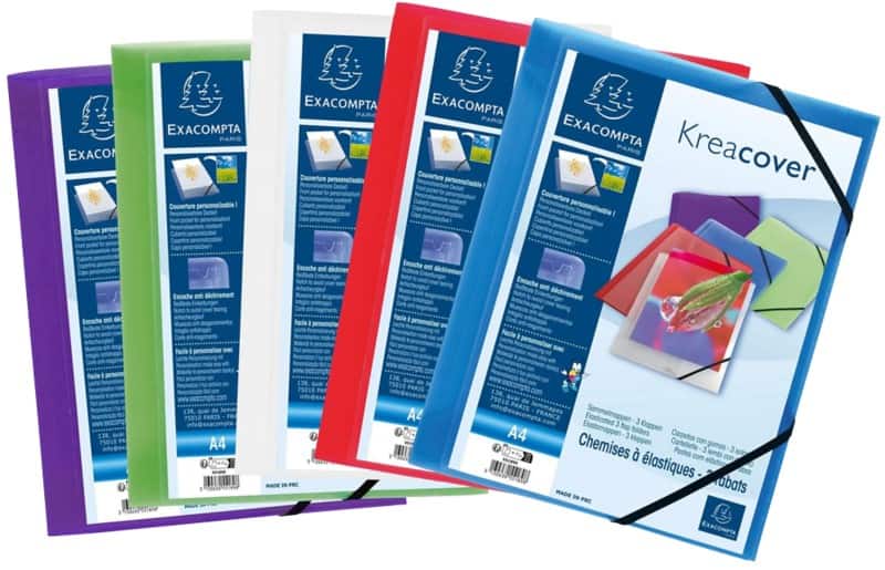 Exacompta Flügelmappe Farbig sortiert DIN A4 5 Stück