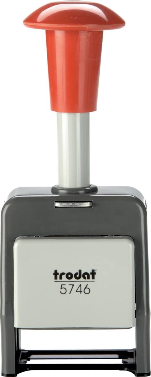 Trodat 5746/M Nummerierung Stempel Schwarz, Rot