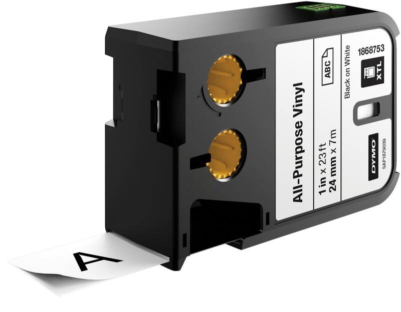 DYMO XTL 1868753 Schriftband Selbsthaftend Schwarz auf Weiß 24 mm (B) x 7 m (L)
