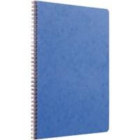 Clairefontaine Notizbuch DIN A4 Kariert Spiralbindung Pressspan Blau 100 Seiten 50 Blatt