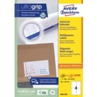 AVERY Zweckform ultragrip Universaletiketten 3483-200 Selbsthaftend DIN A4 Weiß 105 x 148 mm 220 Blatt à 4 Etiketten