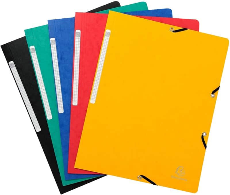 Exacompta Ordnungsmappe Nature Future DIN A4 Farbig sortiert Manilakarton 24 x 32 cm 5 Stück