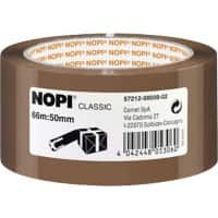 Nopi Verpackungsklebeband Classic 50 mm x 66 m Braun