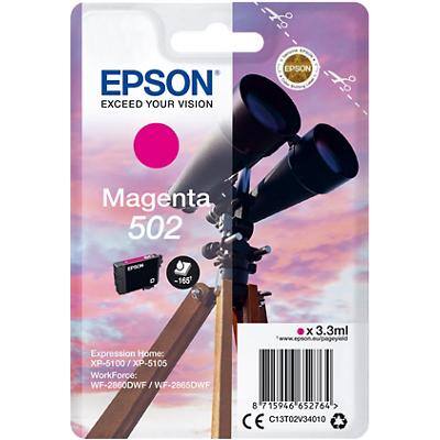 Epson 502 Original Tintenpatrone C13T02V34010 Magenta