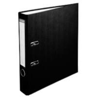 Exacompta Ordner DIN A4 50 mm Schwarz 2 Ringe Pappkarton, PP (Polypropylen) Glatt Hochformat