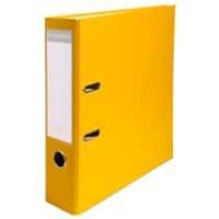 Exacompta Maxi Ordner DIN A4 75 mm Gelb 2 Ringe Pappkarton, PP (Polypropylen) Glatt Hochformat