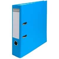 Exacompta Maxi Ordner DIN A4 75 mm Hellblau 2 Ringe Pappkarton, PP (Polypropylen) Glatt Hochformat